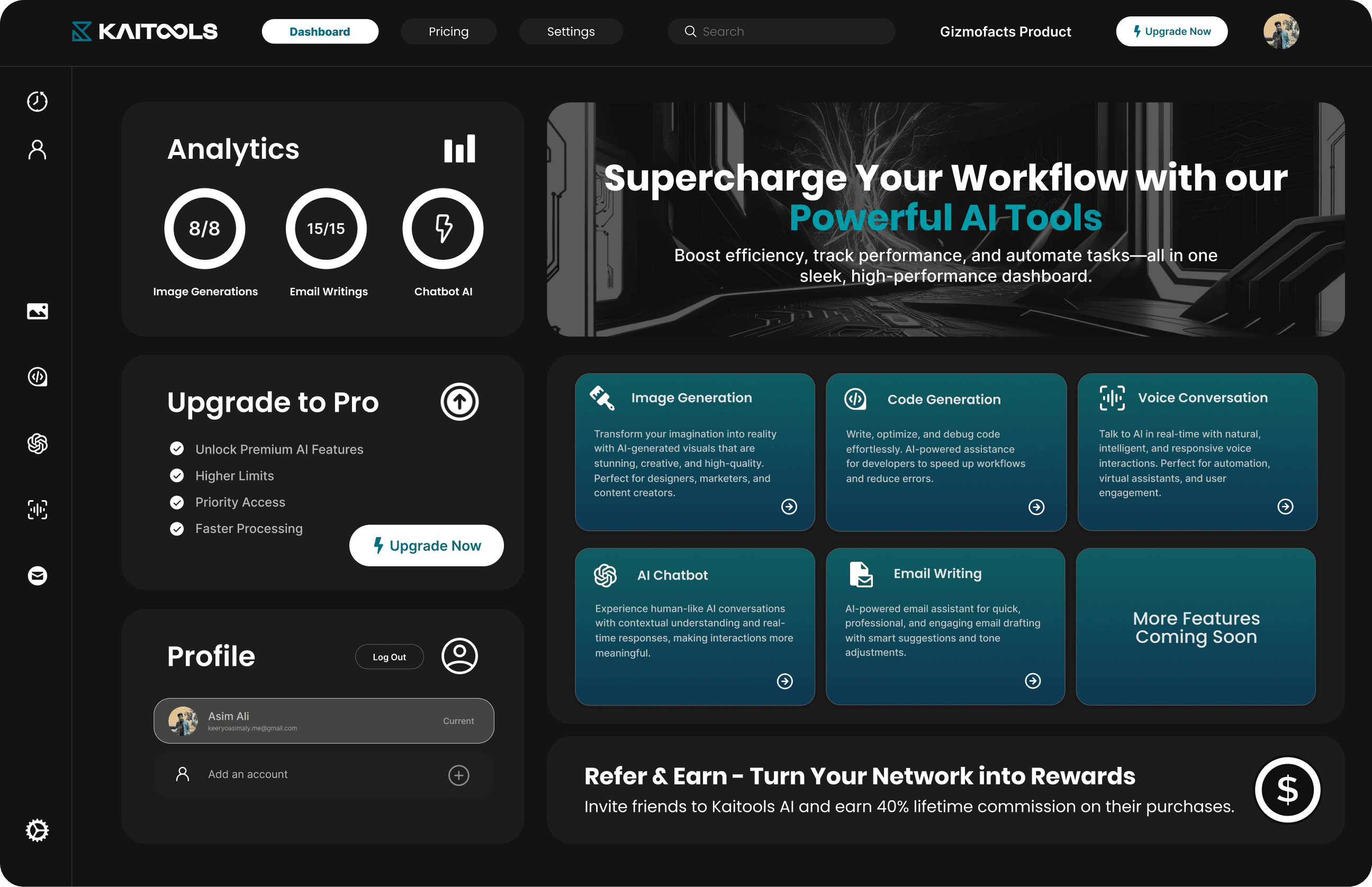 Selvus Dashboard